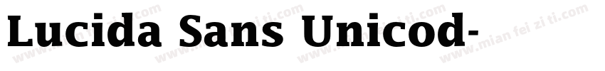 Lucida Sans Unicod字体转换